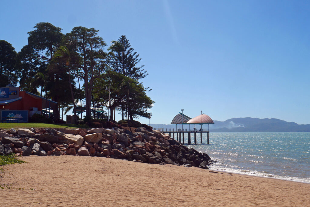 The Strand beach and Strand Jetty, Townsville